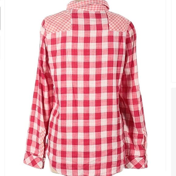 C&c California Long Sleeve Picnic Plaid Button-Down Shirt Size M - Picture 2 of 3